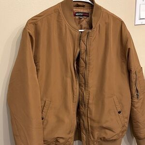 Alpine Swiss Men's Brown Bomber Jacket